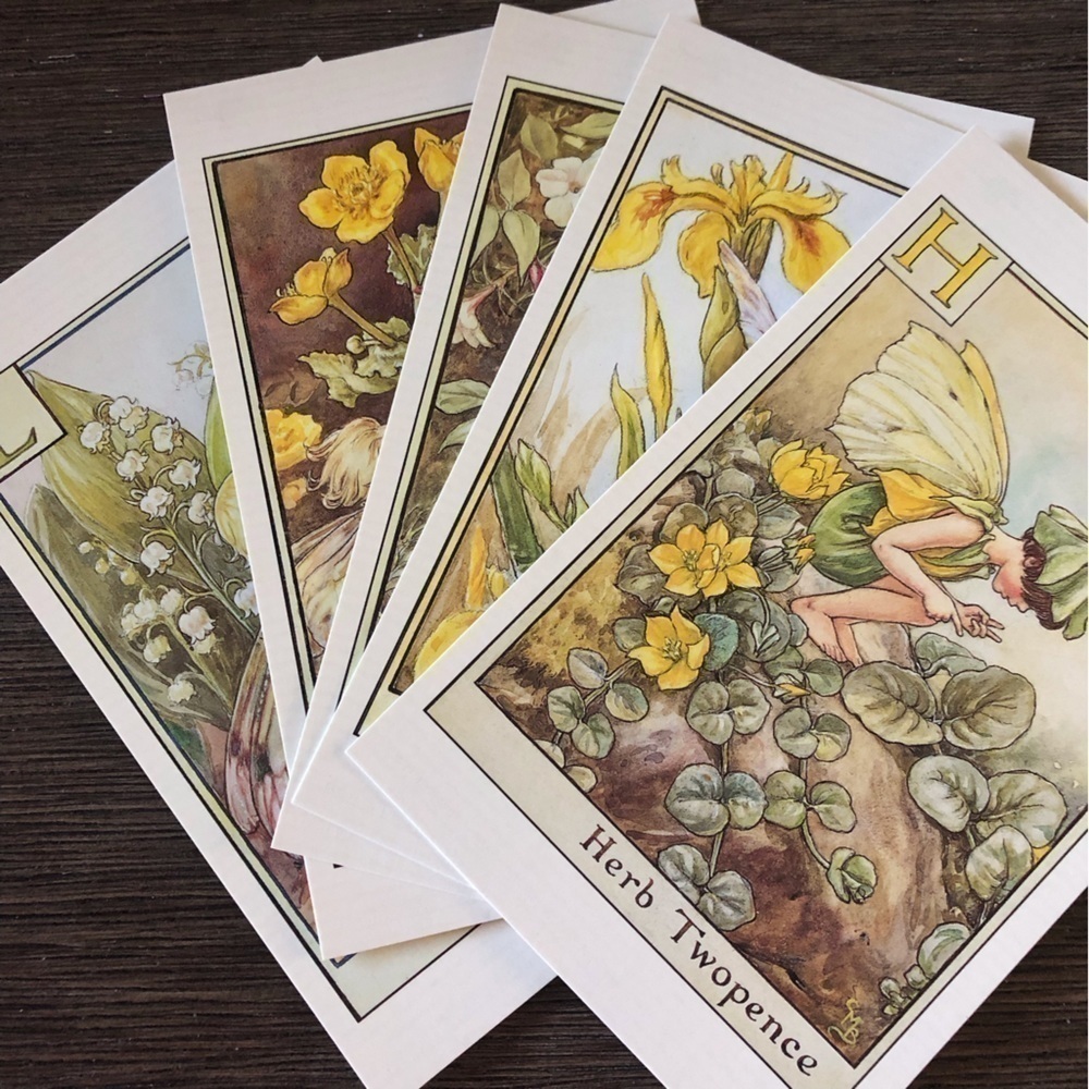 Garden Flower Fairies by: Cicely Mary Barker postcard set #10